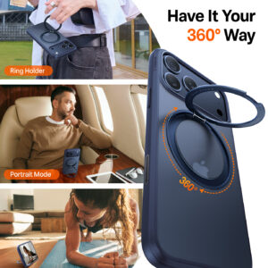 Torras Ostand Pro, midnight blue - Apple iPhone 17 Pro - Image 3