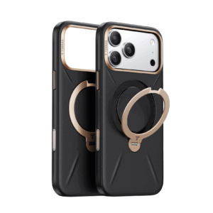 Torras Ostand Q3 Vegskin, obsidian juodos spalvos - Apple iPhone 17 Pro