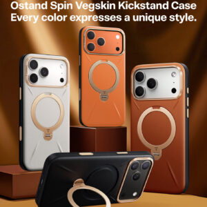 Torras Ostand Q3 Vegskin, pearl gray - Apple iPhone 17 Pro - Image 8