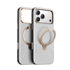 Torras Ostand Q3 Vegskin, pearl gray - Apple iPhone 17 Pro Max