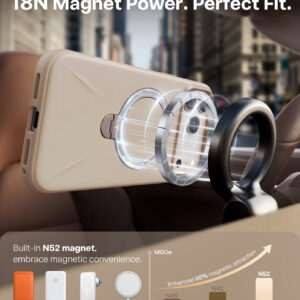 Torras Ostand Q3 Silicone, dessert gold - Apple iPhone 17 Pro - Image 2