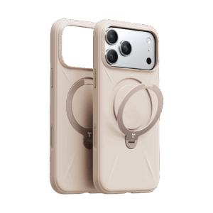 Torras Ostand Q3 Silicone, dessert gold - Apple iPhone 17 Pro
