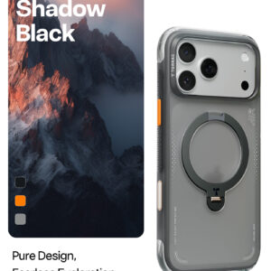 Torras Ostand Q3 Air, shadow juodos spalvos - Apple iPhone 17 Pro - Image 3