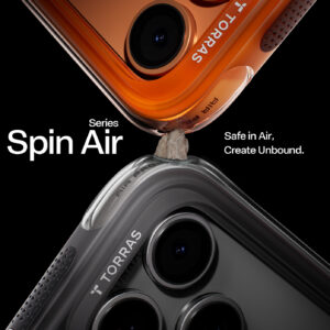 Torras Ostand Q3 Air, shadow juodos spalvos - Apple iPhone 17 Pro Max - Image 6