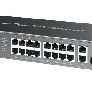 TP-Link Omada ES220GMP tinklo komutatorius Valdomas L2 Gigabit Ethernet (10/100/1000) Maitinimas per Eternetą (PoE) Juoda - Image 3