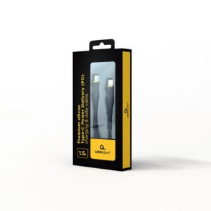 Gembird GMB Audio CC-USB2S-CMCM-1.5M-BK USB kabelis USB 2.0 1,5 m USB C Juoda - Image 2