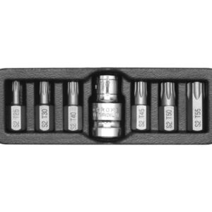 YATO TORX antgalių rinkinys 7 vnt. 0410 T25-T55 + ADAPTERIS