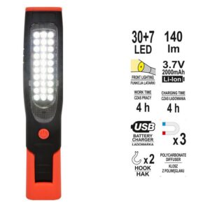 YATO DIRBTUVIŲ LEMPA 30+7LED 08507 - Image 1