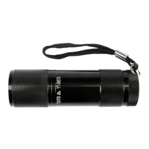 YATO ALIUMININIS ŽIBINTUVĖLIS 9-LED JUODAS