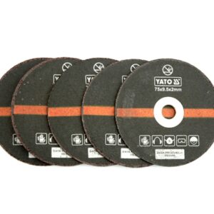 YATO PJOVIMO DISKAS METALUI 75x2x9,5mm, 5 vnt. rinkinys, skirtas YT-0993