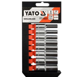 YATO ILGOS GALVUTĖS 1/4" 8 vnt. /BLISTERIS 14431