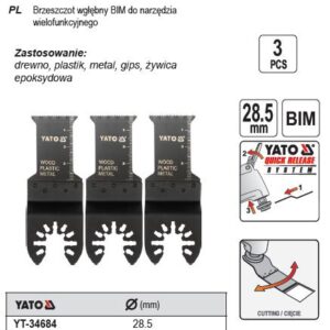 YATO MT ĮLEIDŽIAMAS PJŪKLELIS BIM