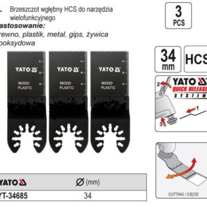 YATO MT ĮLEIDŽIAMASIS PJŪKLELIS HCS