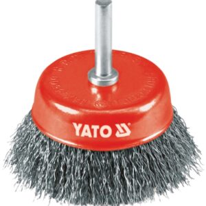 YATO ŠEPETYS DISKINIS SU KOTELIU 75mm INOX