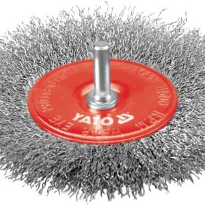 YATO DISKINIS ŠEPETYS SU KOTELIU 100mm INOX