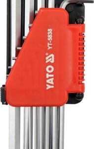 YATO ŠEŠIAKAMPIAI RAKTAI 12vnt./SU RUTULINE GALVUTE COLIŲ MATMENŲ ITIN ILGI