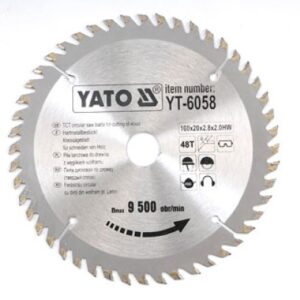 YATO DISKINIS PJŪKLO DISKAS SU KARBIDO DANTIMIS 160*48*20    6058