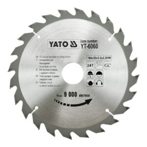 YATO DISKINIS PJŪKLO DISKAS SU KARBIDO DANTIMIS 184*24*30    6060