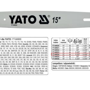 YATO GRANDINĖS KREIPTUVAS 38cm/64/325"/1,5
