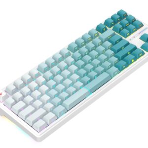 Havit KB901L - žaidimų klaviatūra (balta ir žalia) - Image 3