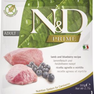FARMINA N&D Prime Cat Lamb and Blueberry Adult  - sausas kačių maistas - 300 g