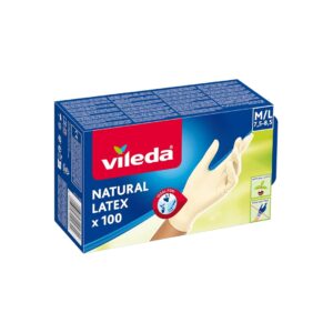 Vileda Multi Latex 100 Vienkartinės pirštinės Rusvai gelsvas Lateksas 100 vnt - Image 3