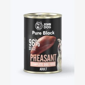 JOHN DOG Pure Black Fazanas - drėgnas ėdalas šunims - 400g