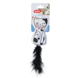 ZOLUX Chatouille Cat with feathers and catnip - žaislas katėms - 13cm
