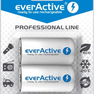 Įkraunamos baterijos everActive Ni-MH R14 C 5000 mAh Professional Line