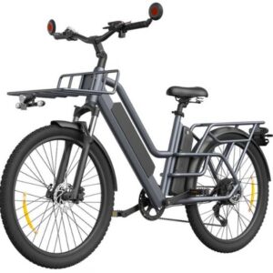 ADO Oasis 260T krovininis Cargo elektrinis dviratis pilkos spalvos - Image 2