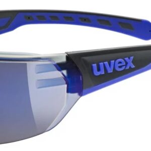 Akiniai Uvex equate, juodas-mėlynas matt / mirror mėlynas