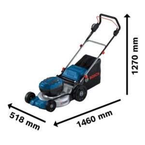 Akumuliatorinė vejapjovė BOSCH GRA 18V2-46 Solo 18V - Image 2