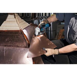 Akumuliatorinės skardos žirklės BOSCH GSC 12V-13 su priedais - Image 4