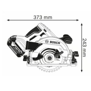 Akumuliatorinis diskinis pjūklas BOSCH GKS 18V-57G - Image 4