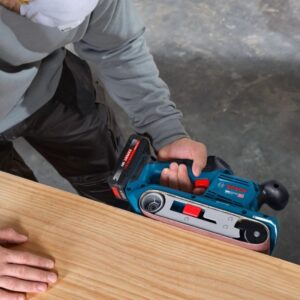 Akumuliatorinis juostinis šlifuoklis BOSCH GBS 18V-75 Solo - Image 6