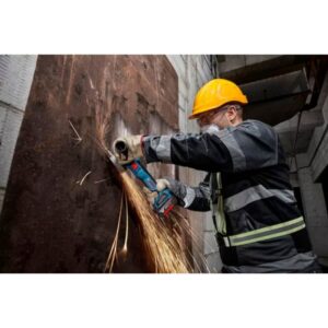 Akumuliatorinis kampinis šlifuoklis BOSCH GWS 18V-11 S LB su priedais - Image 3