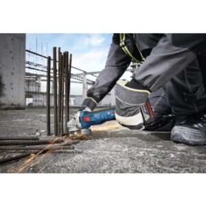 Akumuliatorinis kampinis šlifuoklis BOSCH GWS 18V-11 su priedais - Image 3