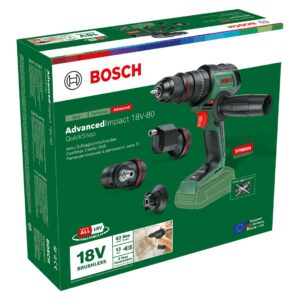 Akumuliatorinis suktuvas-gręžtuvas be akumuliatoriaus Bosch Advanced, 18 V, 06039E2103 - Image 2