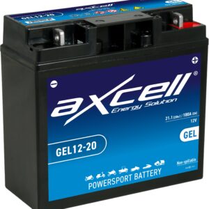 Axcell Garden GEL 20Ah 180A -/+ 12V akumuliatorius 182x77x168mm