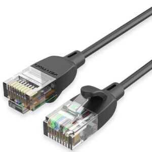 PATCH CABLE CAT.6A UTP/1M BLACK IBIBF VENTION