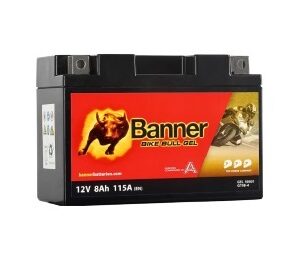 Banner 8Ah Bike Bull GEL 12V 112A akumuliatorius 150x69x105mm - Image 1