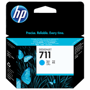 HP CZ130A rašalo kasetė No. 711, cyan