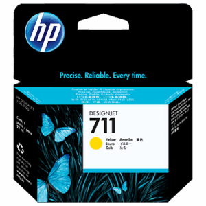 HP CZ132A rašalo kasetė No. 711, yellow