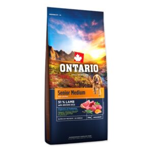 Ontario Senior Medium Lamb & Brown Rice 12kg - Image 1