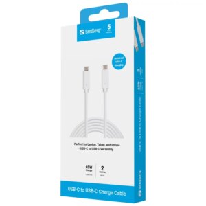 SANDBERG USB-C Charge Cable 2M 65W USB-C Kabelis