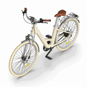 ADO Air 28 Pro elektrinis dviratis kreminės spalvos - Image 3