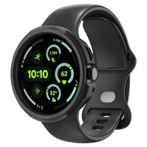 Spigen Liquid Air + Stand, matinės juodos spalvos - Google Pixel Watch 4 41mm