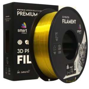 3D Plastikas - Filamentas PETG transparent yellow | 1.75 mm, 1 kg | SPrint