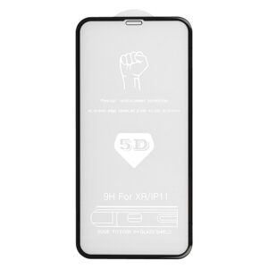 Apsauginis stiklas Full Glue 5D skirtas Apple iPhone 11 PRO juodos spalvos - Image 2