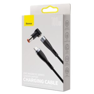 Baseus Zinc Magnetic cable - Type C to DC Lenovo 7,9x5,5mm - 100W 2 metres (CATXC-Y01) black - Image 7
